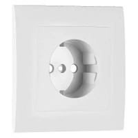 EFAPEL 90902_TBR Fedlap kerettel Schuko csatlakozóaljzathoz fehér