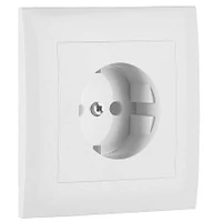 EFAPEL 90903_TBR Fedlap kerettel Schuko csatlakozóaljzathoz, gyerekzáras fehér