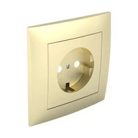 EFAPEL 90903_TDU Fedlap kerettel Schuko csatlakozóaljzathoz, gyerekzáras arany