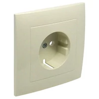 EFAPEL 90903_TMF Fedlap kerettel Schuko csatlakozóaljzathoz, gyerekzáras elefántcsont