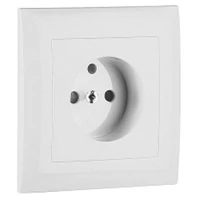 EFAPEL 90904_TBR Fedlap kerettel francia csatlakozóaljzathoz fehér