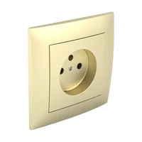 EFAPEL 90904_TDU Fedlap kerettel francia csatlakozóaljzathoz arany