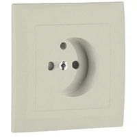 EFAPEL 90904_TPE Fedlap kerettel francia csatlakozóaljzathoz gyöngyház