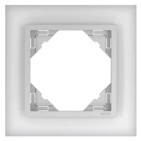 EFAPEL 90910_TCA Crystal Egyes keret, kristály/alumínium