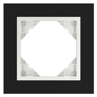 EFAPEL 90910_TEG Crystal Egyes keret, fekete kristály/jég