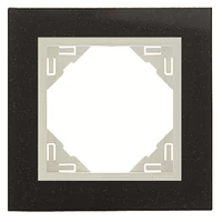 EFAPEL 90910_TGG PETRA Egyes keret, gránit/jég