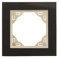 EFAPEL 90910_TGP PETRA Egyes keret, gránit/gyöngyház