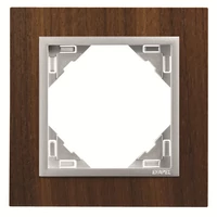 EFAPEL 90910_TNA ARBORE Egyes keret, dió/alumínium