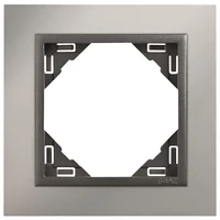 EFAPEL 90910_TRS METALLO Egyes keret, króm/szürke