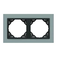 EFAPEL 90920_TAS ANIMATO Kettes keret, alumínium/szürke