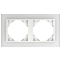 EFAPEL 90920_TCG Crystal Kettes keret, kristály/jég