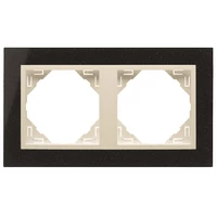 EFAPEL 90920_TGP PETRA Kettes keret, gránit/gyöngyház