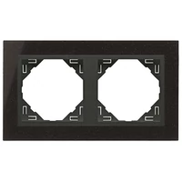 EFAPEL 90920_TGS PETRA Kettes keret, gránit/szürke