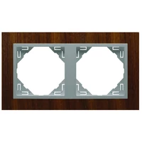 EFAPEL 90920_TNA ARBORE Kettes keret, dió/alumínium