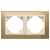 EFAPEL 90920_TOP METALLO Kettes keret, arany/gyöngyház