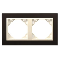 EFAPEL 90920_TPG ANIMATO Kettes keret, fekete/jég