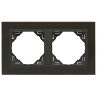 EFAPEL 90920_TQS METALLO Kettes keret, nikkel/szürke