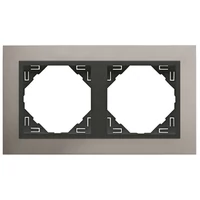 EFAPEL 90920_TUS METALLO Kettes keret, alumínium/szürke