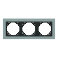 EFAPEL 90930_TAS ANIMATO Hármas keret, alumínium/szürke