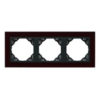 EFAPEL 90930_TBS ANIMATO Hármas keret, sötétlila