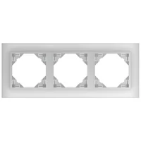 EFAPEL 90930_TCA Crystal Hármas keret, kristály/alumínium