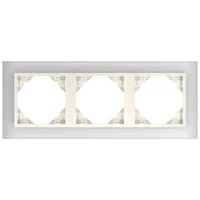 EFAPEL 90930_TCP Crystal Hármas keret, kristály/gyöngyház