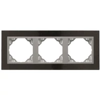 EFAPEL 90930_TGA PETRA Hármas keret, gránit/alumínium