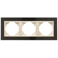 EFAPEL 90930_TGP PETRA Hármas keret, gránit/gyöngyház