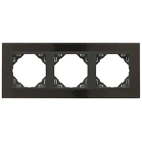 EFAPEL 90930_TGS PETRA Hármas keret, gránit/szürke