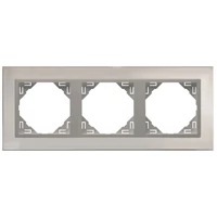 EFAPEL 90930_TIA METALLO Hármas keret, inox/alumínium