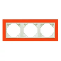 EFAPEL 90930_TJG ANIMATO Hármas keret, narancs