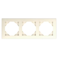 EFAPEL 90930_TMF BASE Hármas keret, elefántcsont