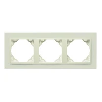 EFAPEL 90930_TMM ANIMATO Hármas keret, elefántcsont