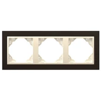 EFAPEL 90930_TPG ANIMATO Hármas keret, fekete/jég