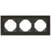 EFAPEL 90930_TQS METALLO Hármas keret, nikkel/szürke