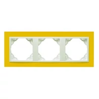 EFAPEL 90930_TRG ANIMATO Hármas keret, sárga