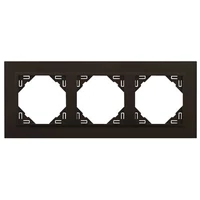 EFAPEL 90930_TRR ANIMATO Hármas keret, fekete