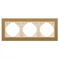 EFAPEL 90930_TUG ANIMATO Hármas keret, arany/jég