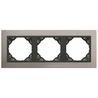 EFAPEL 90930_TUS METALLO Hármas keret, alumínium/szürke
