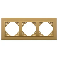 EFAPEL 90930_TUU ANIMATO Hármas keret, arany/arany