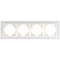 EFAPEL 90940_TCP Crystal Négyes keret, kristály/gyöngyház