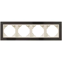 EFAPEL 90940_TGG PETRA Négyes keret, gránit/jég