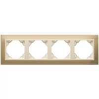 EFAPEL 90940_TOP METALLO Négyes keret, arany/gyöngyház