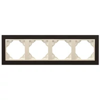 EFAPEL 90940_TPG ANIMATO Négyes keret, fekete/jég