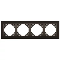 EFAPEL 90940_TPS ANIMATO Négyes keret, fekete/szürke