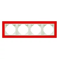 EFAPEL 90940_TVG ANIMATO Négyes keret, piros