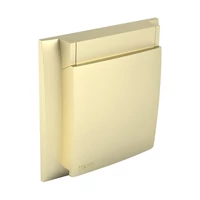 EFAPEL 90961_TDU Vízálló csapfedeles egyeskerest (IP44) - arany