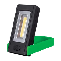ELMARK 100169/G ELEMES LED KÉZI LÁMPA MÁGNESSEL ÉS RÖGZÍTŐ CLIPPEL ZÖLD 3W COB