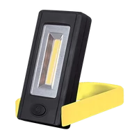ELMARK 100169/Y ELEMES LED KÉZI LÁMPA MÁGNESSEL ÉS RÖGZÍTŐ CLIPPEL SÁRGA 3W COB