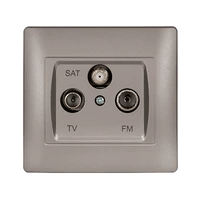 ELMARK 11684 RÍM TV+FM+SAT ALJZAT SZÜRKE METÁL